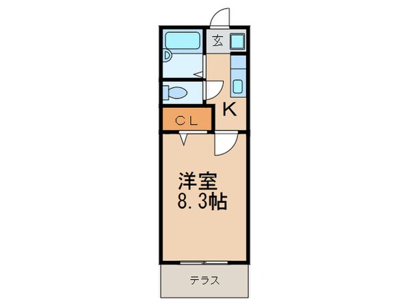 スプリングコ－トＡの物件間取画像